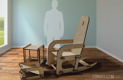 这套家具是由一整块胶合板制成的
